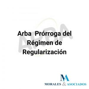 Arba - Prorroga del Regimen de Regularizacion