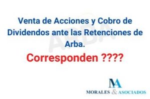 Venta de Acciones ante Arba